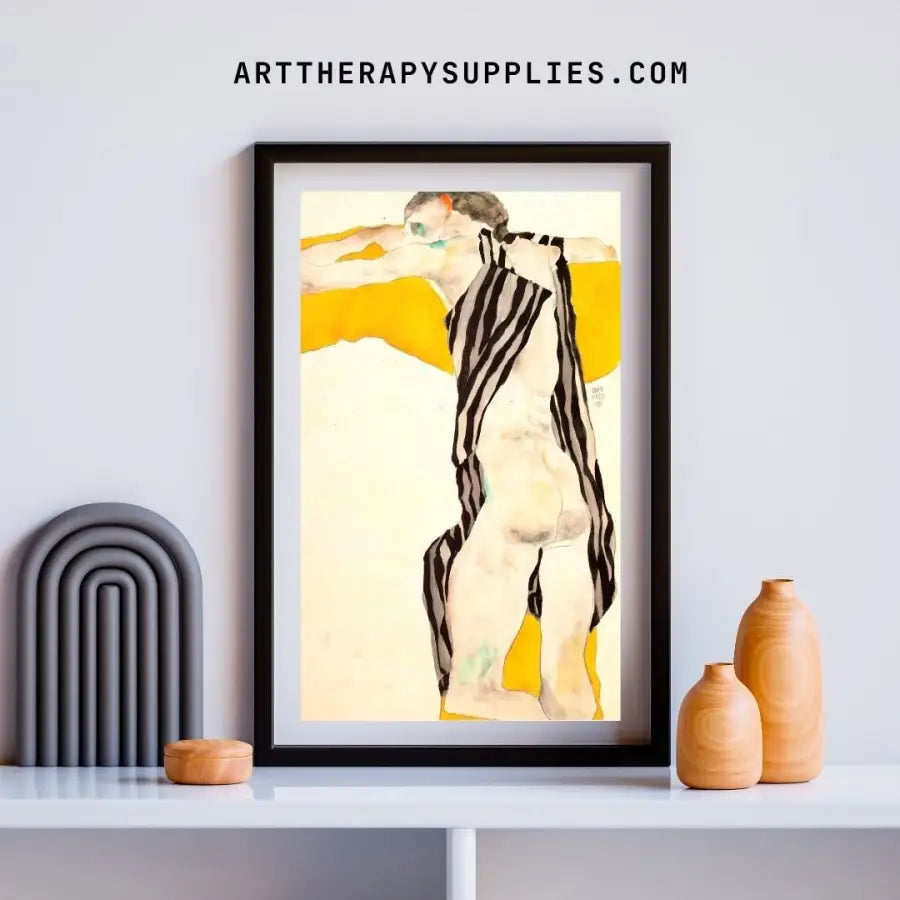 Egon Schiele Self Portrait - 1913 - Digital Vintage Art