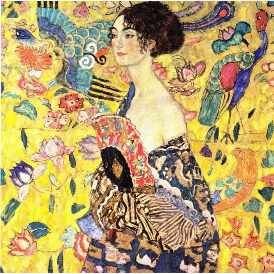Gustav Klimt DIGITAL Vintage Portrait of a Young Woman
