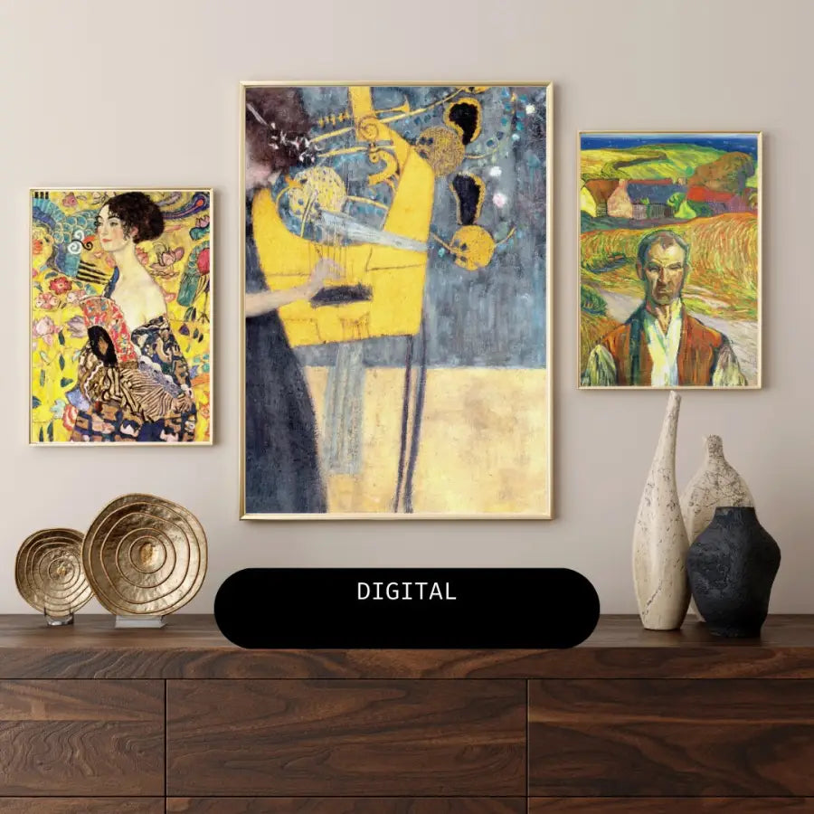 Gustav Klimt DIGITAL Vintage Portrait of a Young Woman