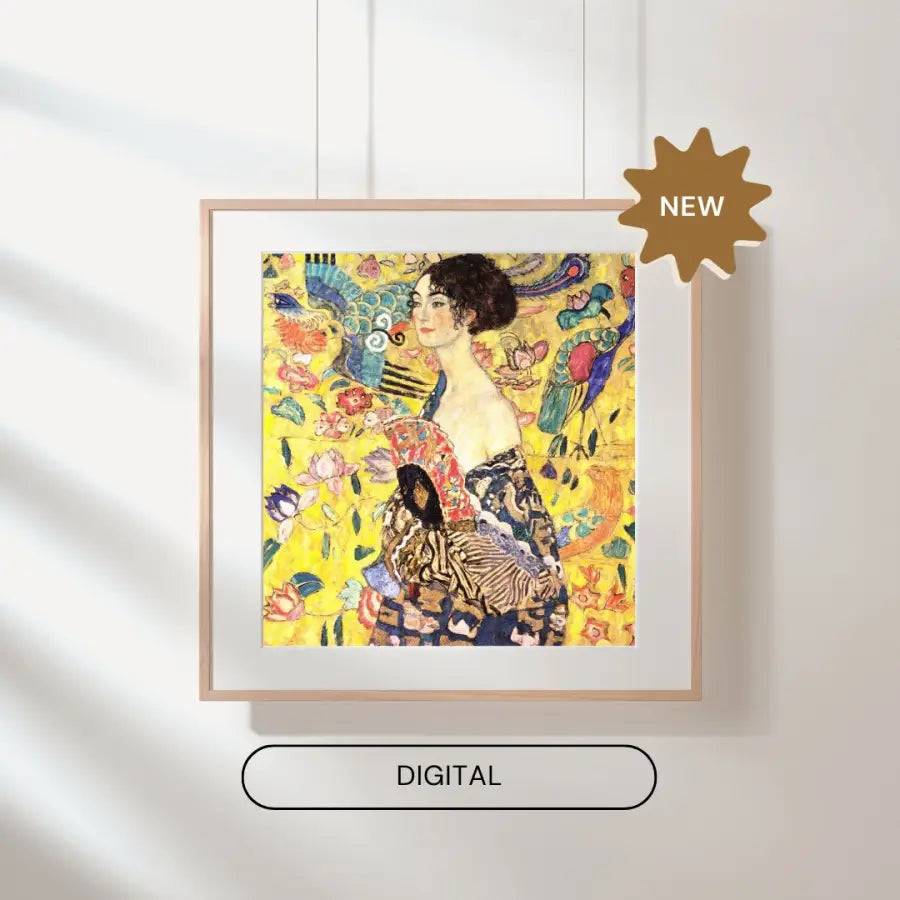 Gustav Klimt DIGITAL Vintage Portrait of a Young Woman