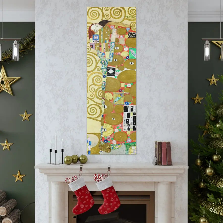 Gustav Klimt Young Woman Portrait - Vintage Yellow Digital