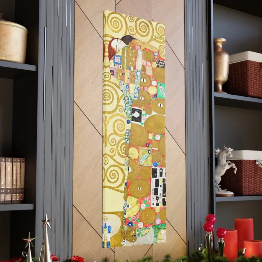 Gustav Klimt Young Woman Portrait - Vintage Yellow Digital