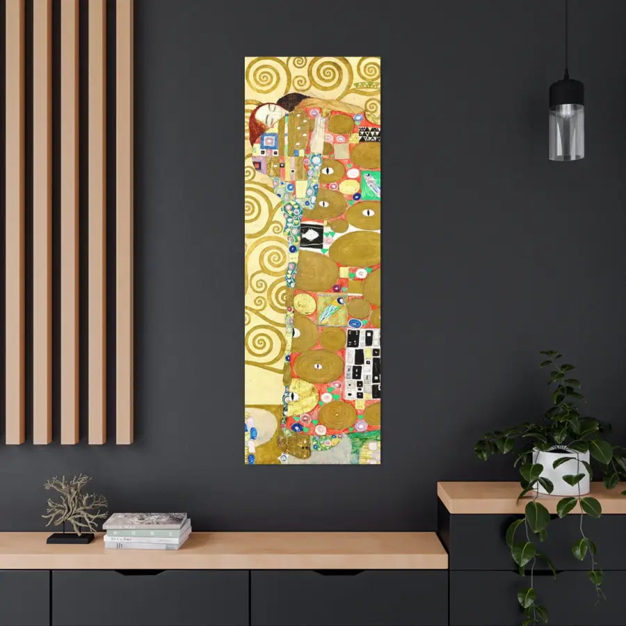 Gustav Klimt Young Woman Portrait - Vintage Yellow Digital