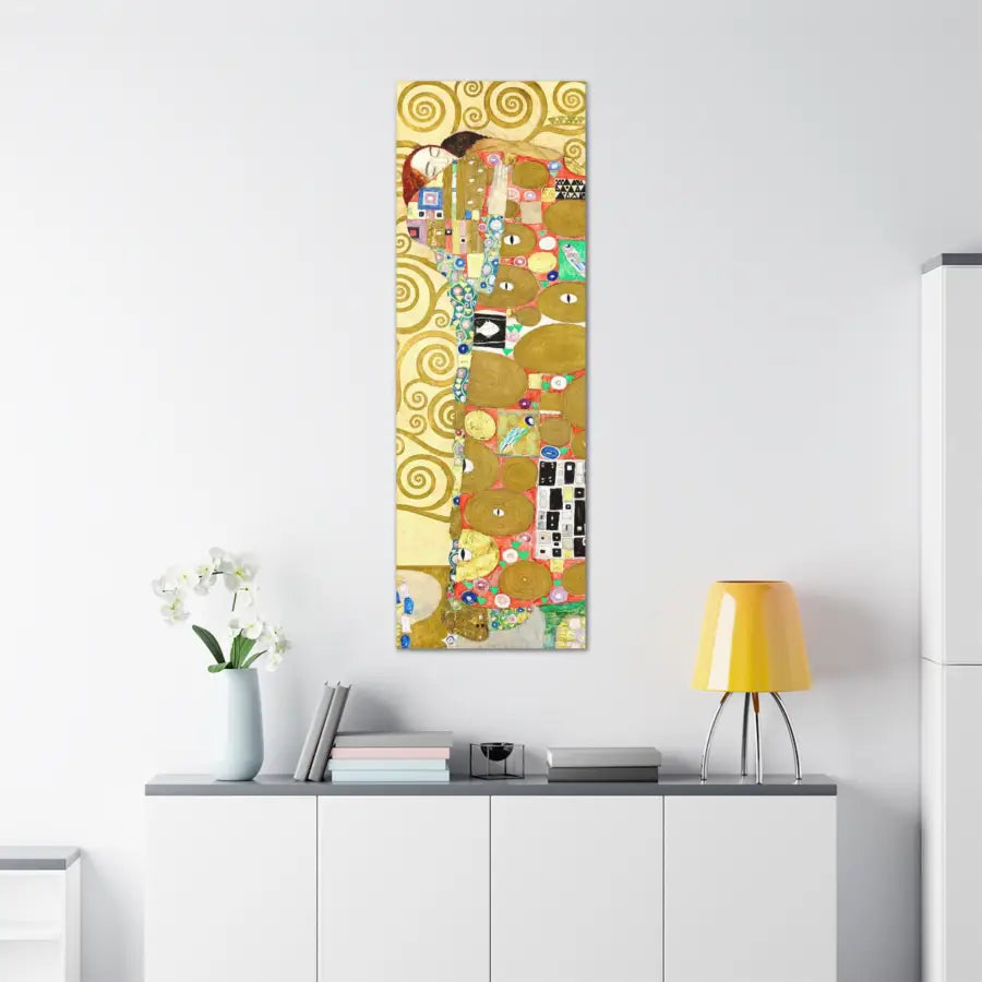 Gustav Klimt Young Woman Portrait - Vintage Yellow Digital