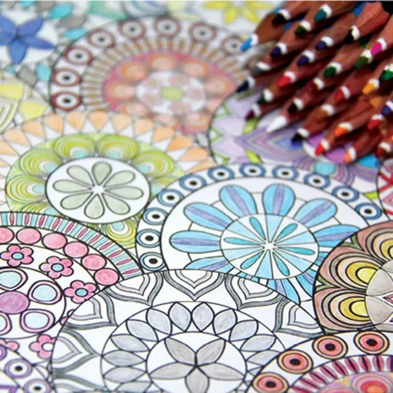 Books 120p Korean Mandalas Flower Coloring Book