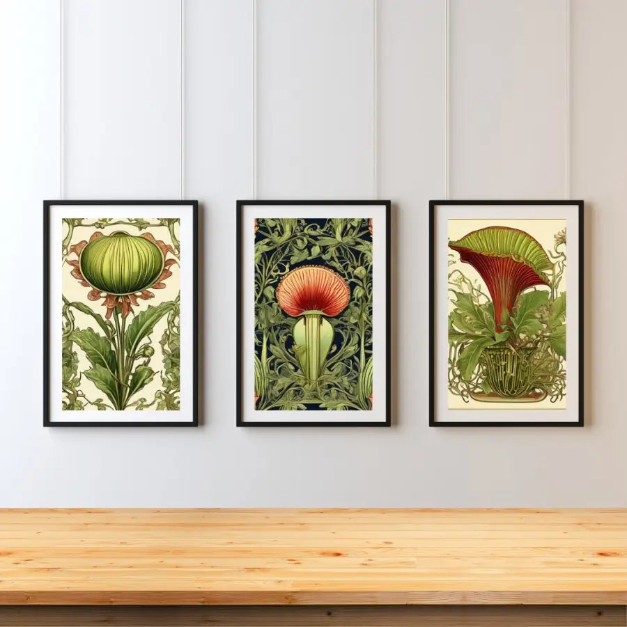 Vintage Inspired Venus Fly Trap - 3 DIGITAL Download