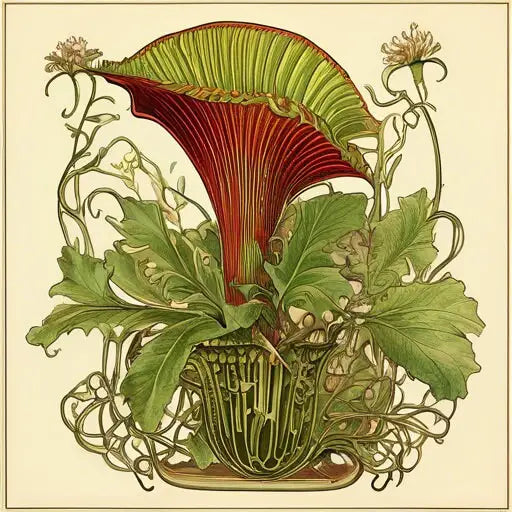 Vintage Inspired Venus Fly Trap - 3 DIGITAL Download