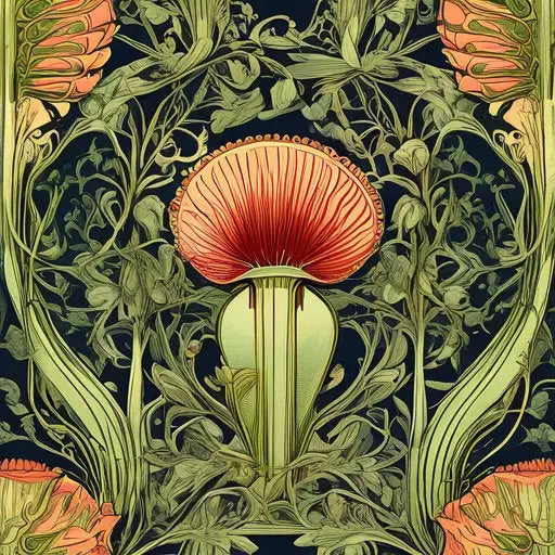 Vintage Inspired Venus Fly Trap - 3 DIGITAL Download
