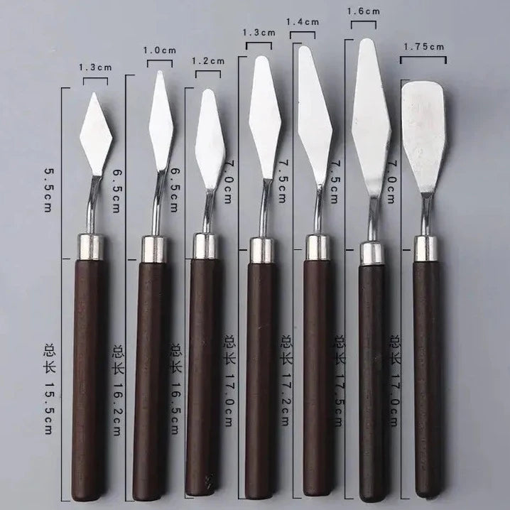 1/3/5/7Pcs/Set Stainless Steel Oil Painting Knife - painting