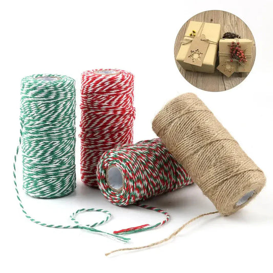 1.5mm Cotton Bakers Twine String Cord Rope Two-color Cotton