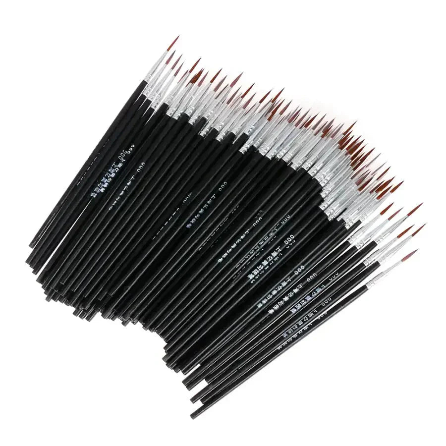 10pcs Fine Thin Line Paint Brushes - painting tools