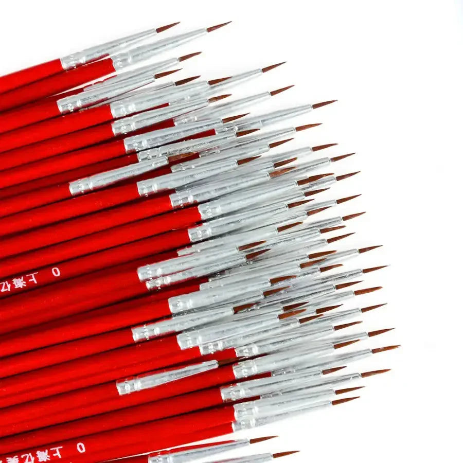 10pcs Fine Thin Line Paint Brushes - painting tools