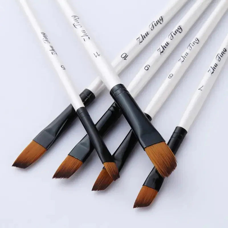 12 Pcs Nylon Hair Watercolor Paint Brush