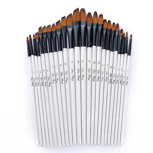 12pcs Nylon Hair Watercolor Paint Brush Pen