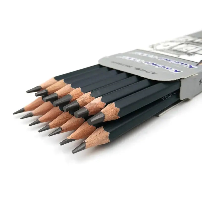 14pcs Professional Wooden Pencils Graphite Drawing