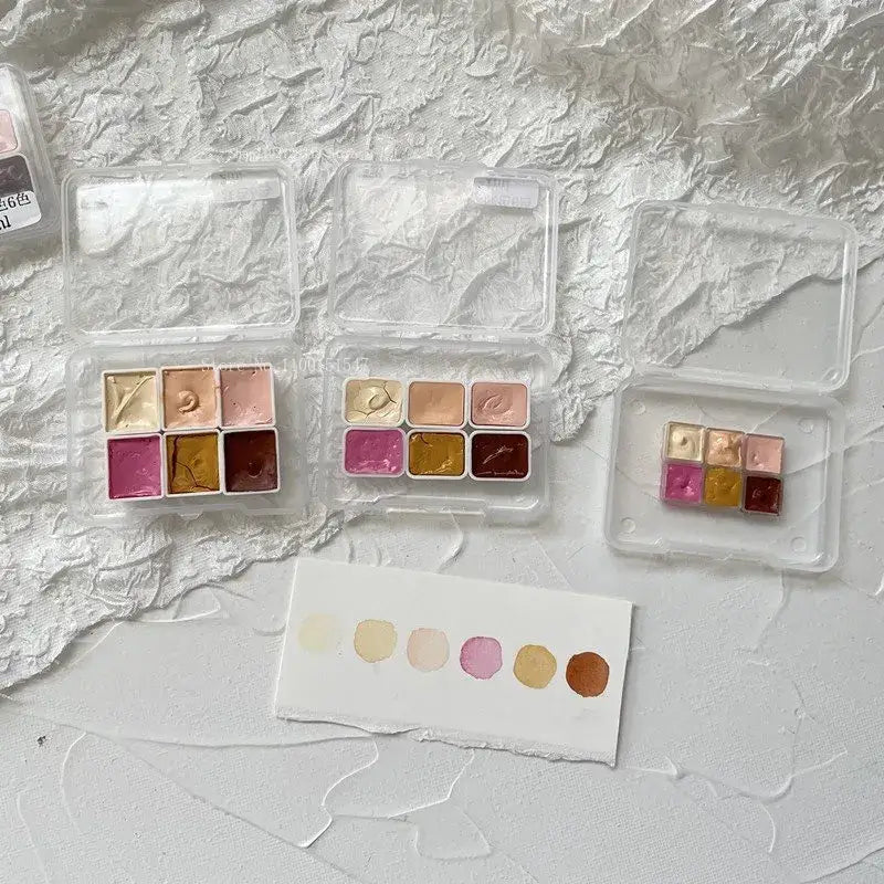 1ml/2ml Watercolor Skin Tone Small Grid Paint Set