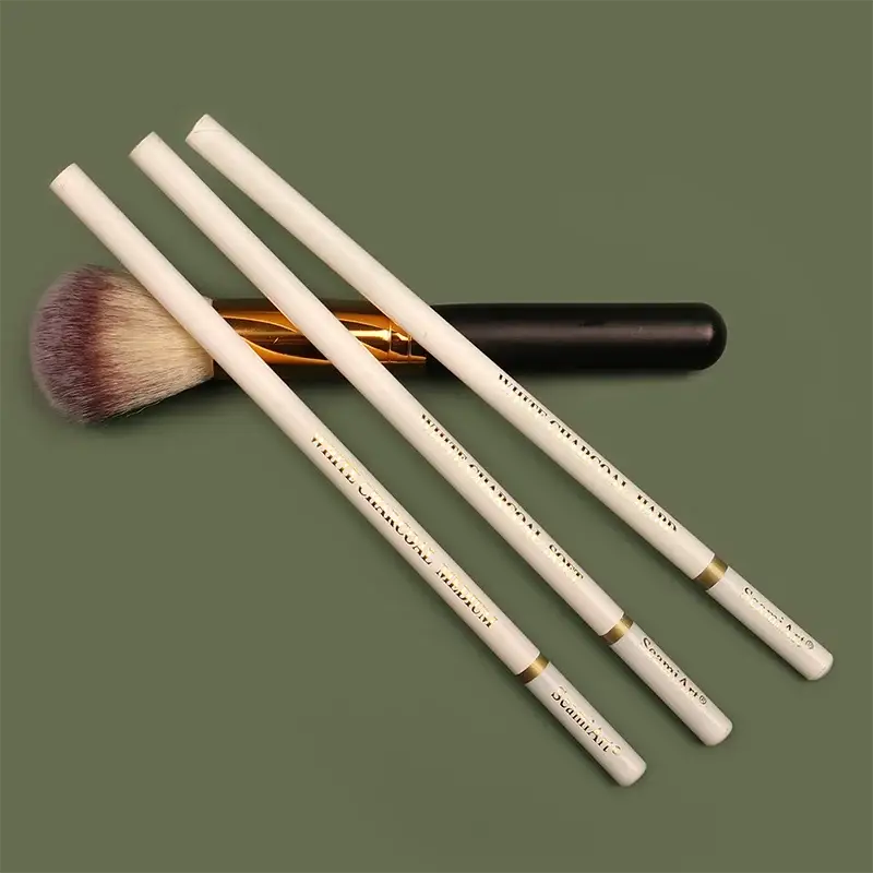 3pcs White Sketch Charcoal Pencils for Sketching Painting