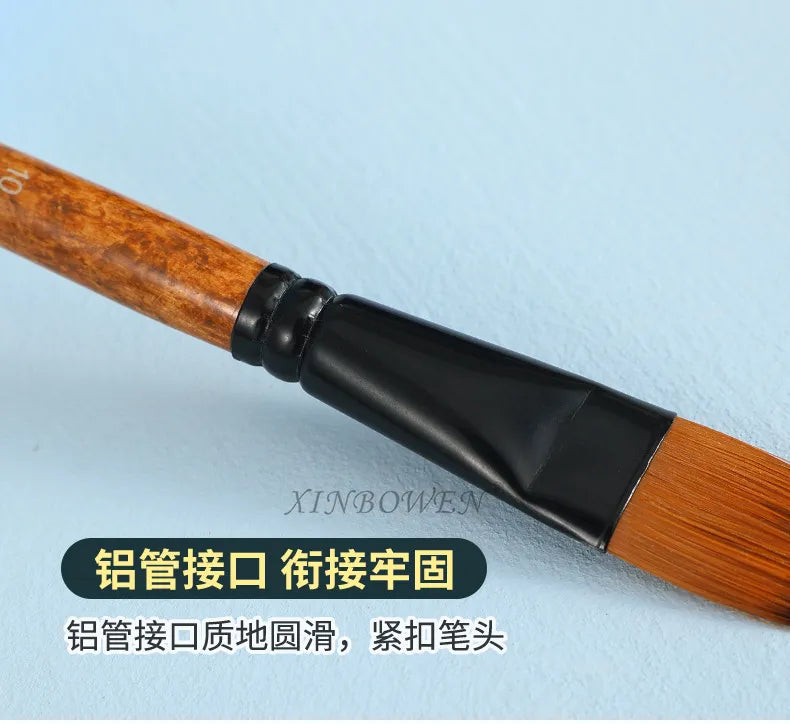 Wood Grain Nylon Paint Brush