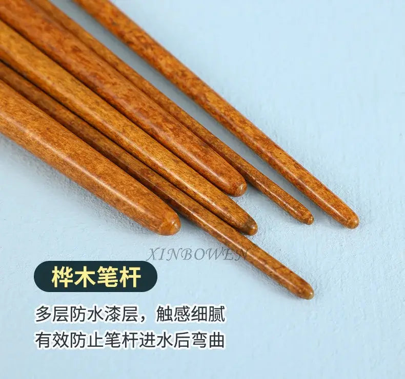 Wood Grain Nylon Paint Brush