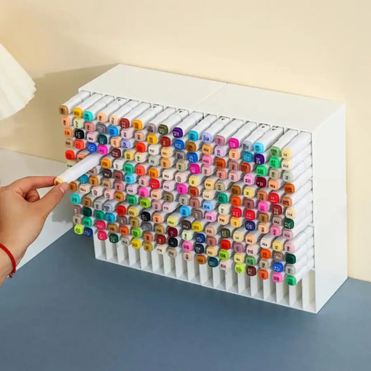 Art Marker Organizer Acrylic Double Layer Mark Pen Storage