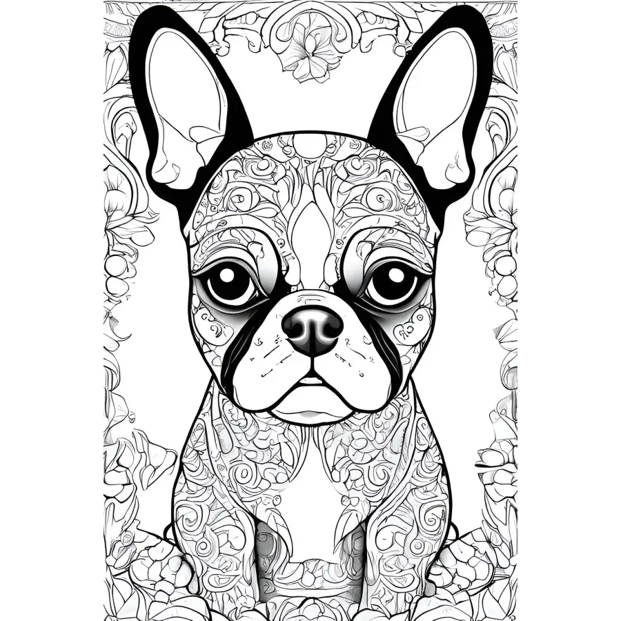 Boston Terrier Book Digital Download 5 Pages