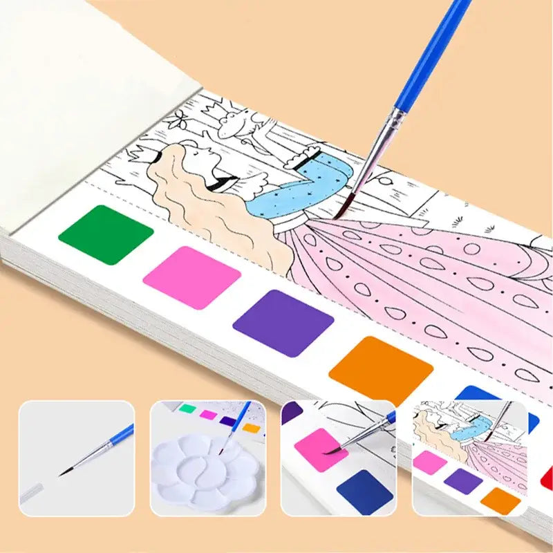 Children’s Watercolor Painting Book Children’s Graffiti