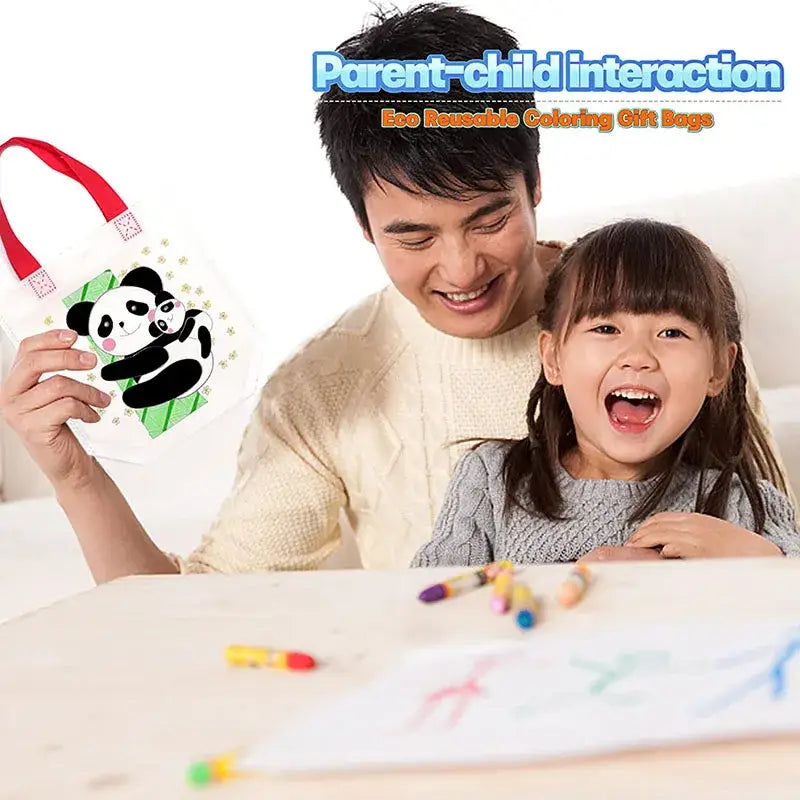 Creative DIY Graffiti Bags Both Sides Coloring Handmade