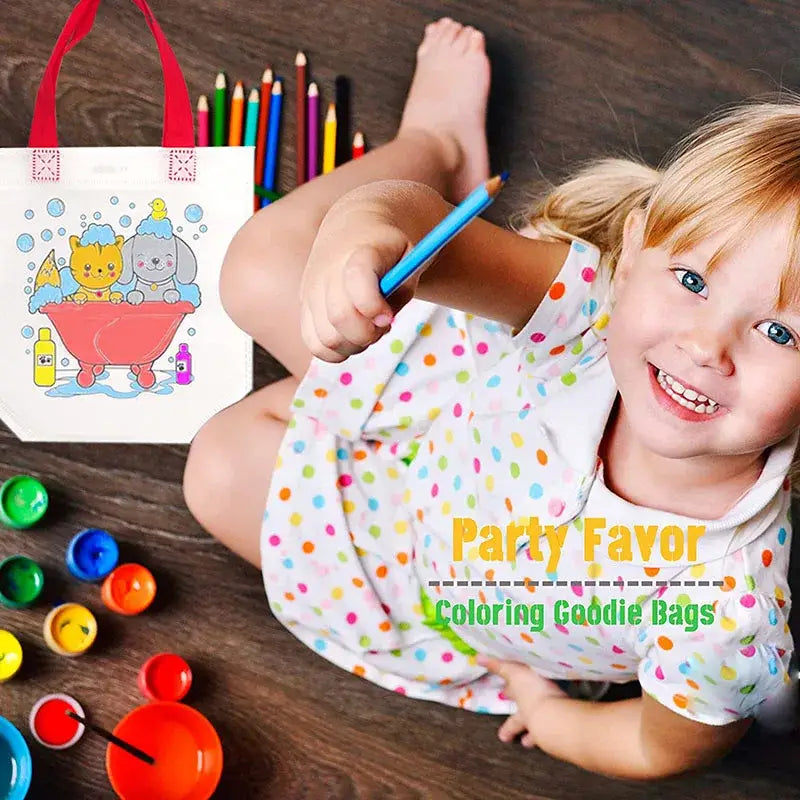 Creative DIY Graffiti Bags Both Sides Coloring Handmade