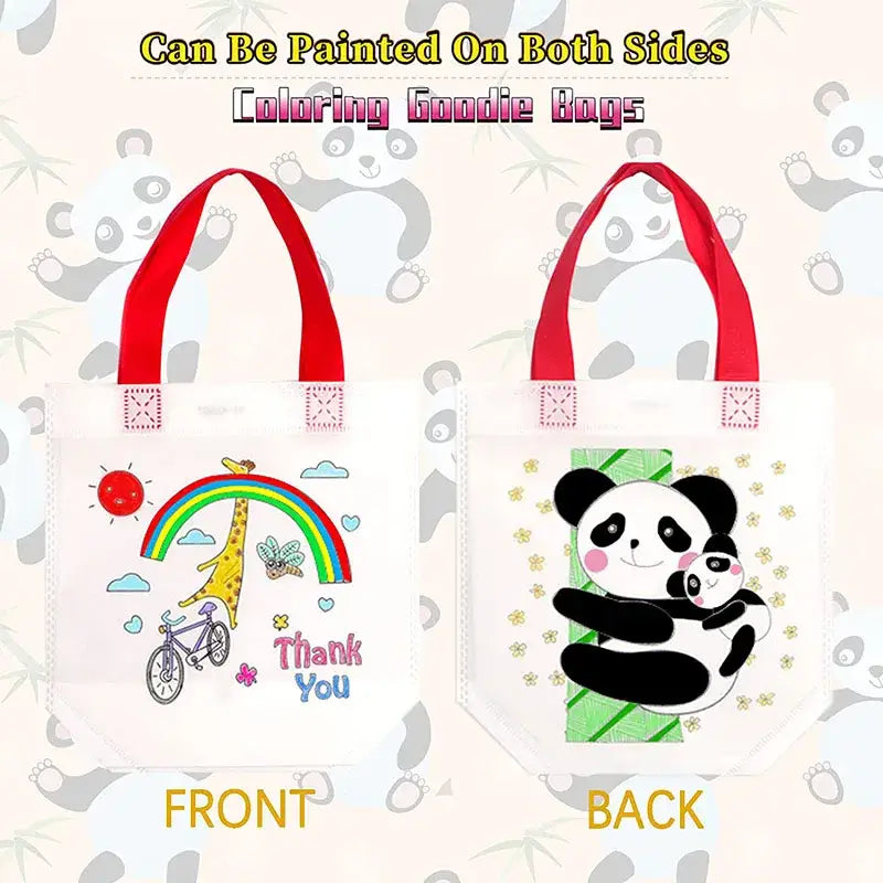 Creative DIY Graffiti Bags Both Sides Coloring Handmade