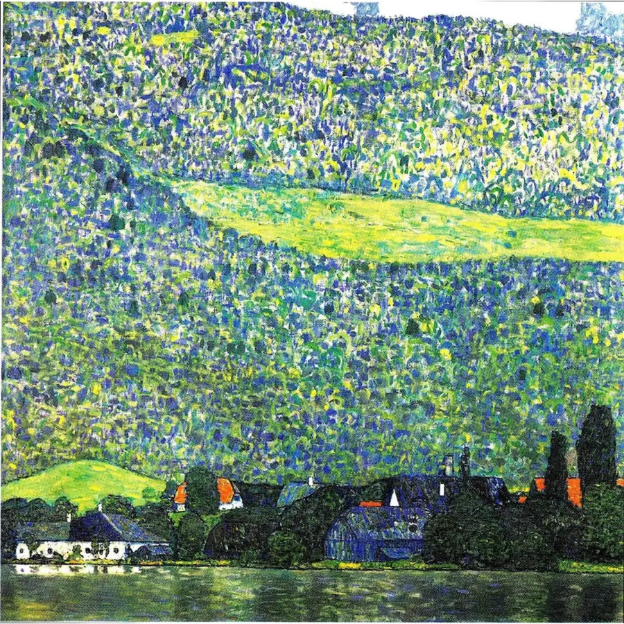 Gustav Klimt’s Vintage Green Landscape: A Timeless