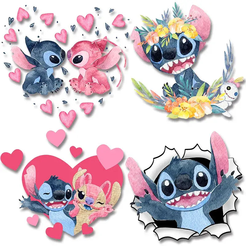 Disney Christmas Lilo & Stitch Vinyl Sticker