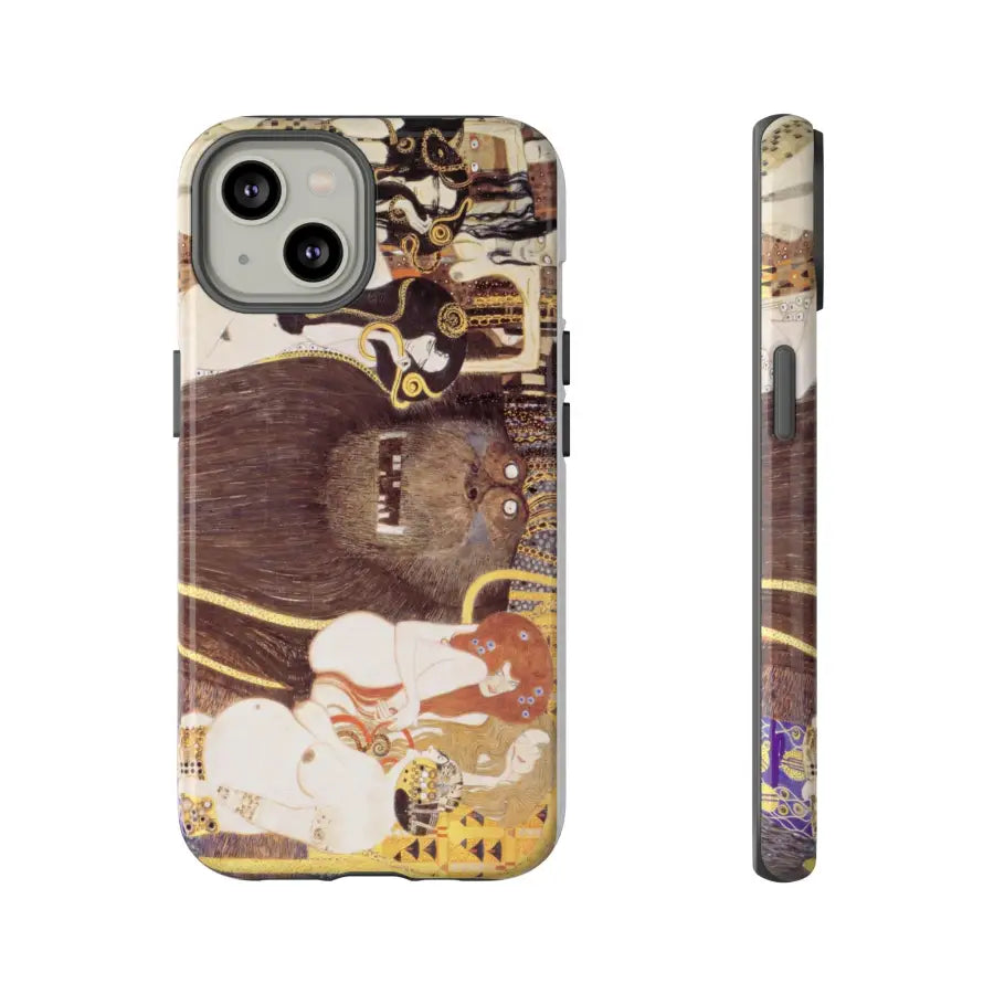 Gorilla and Nude Females Gustav Klimt - iPhone 15 / Glossy