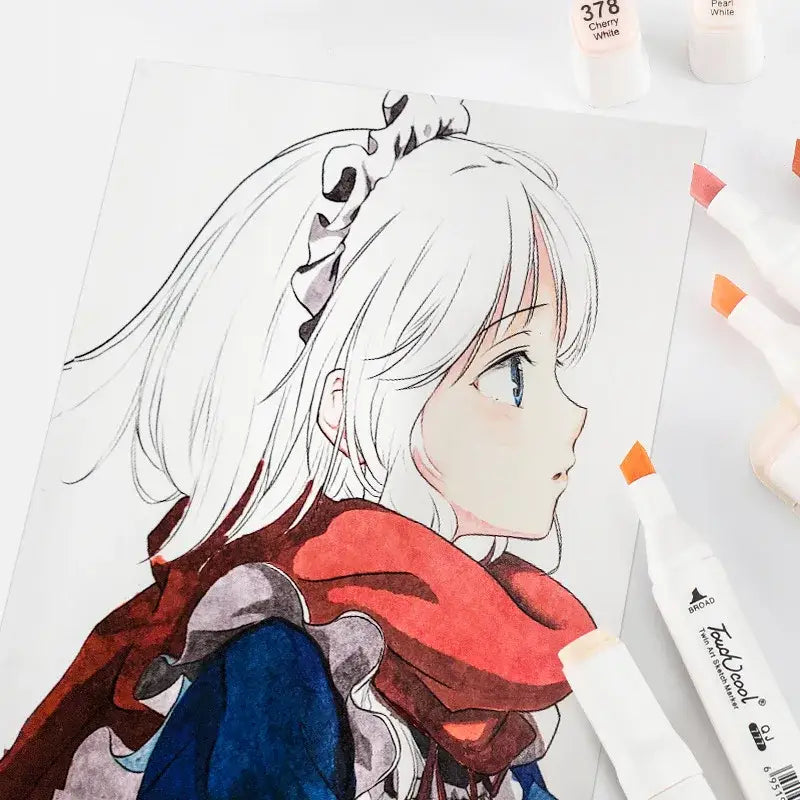 10/12/20/24/30 Colors Double-headed Light Skin Color Markers