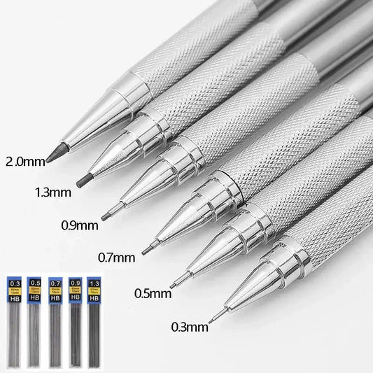Metal Mechanical Drawing Pencil HB 0.3/0.5/0.7/0.9/1.3/2.0mm