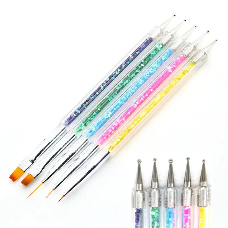 Nail Art Brush Design Tip Painting Carving Dotting Pen