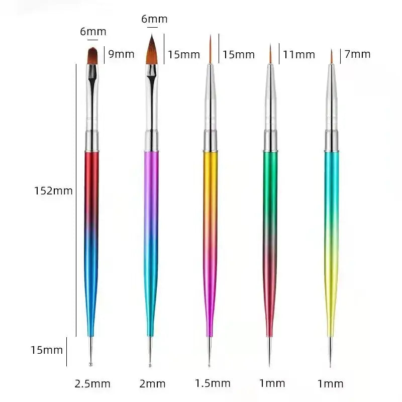 Nail Art Brush Design Tip Painting Carving Dotting Pen