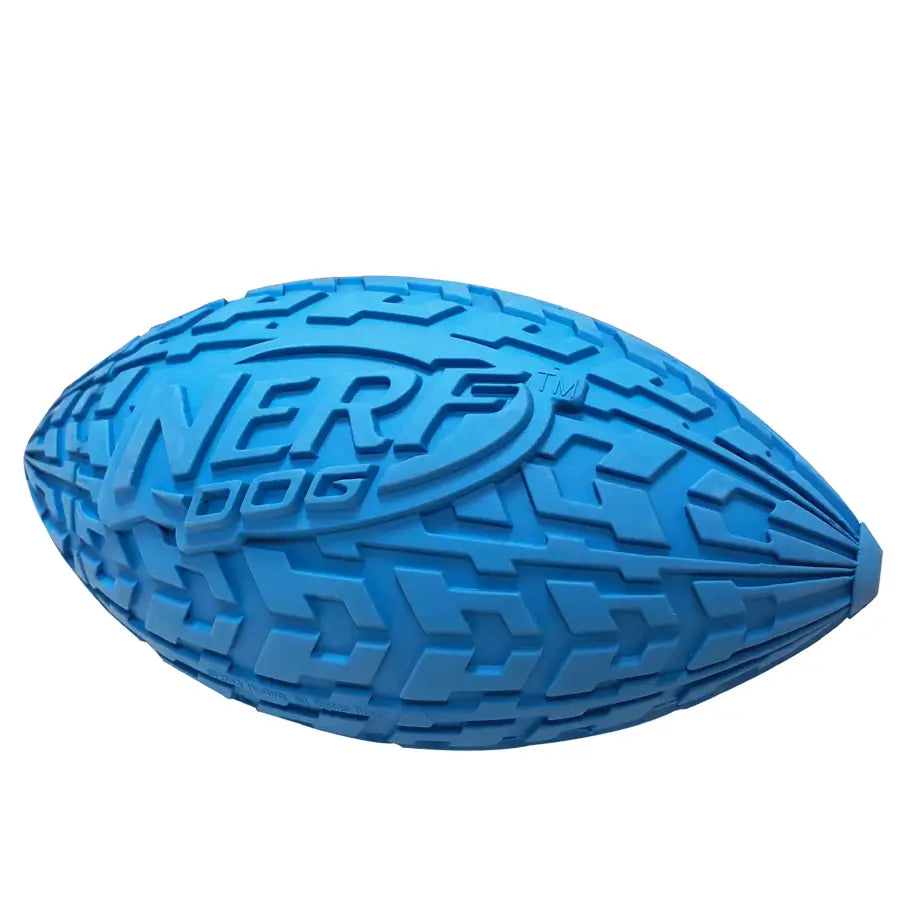 Nerf Dog Tire Football Dog Toy with Interactive Squeaker