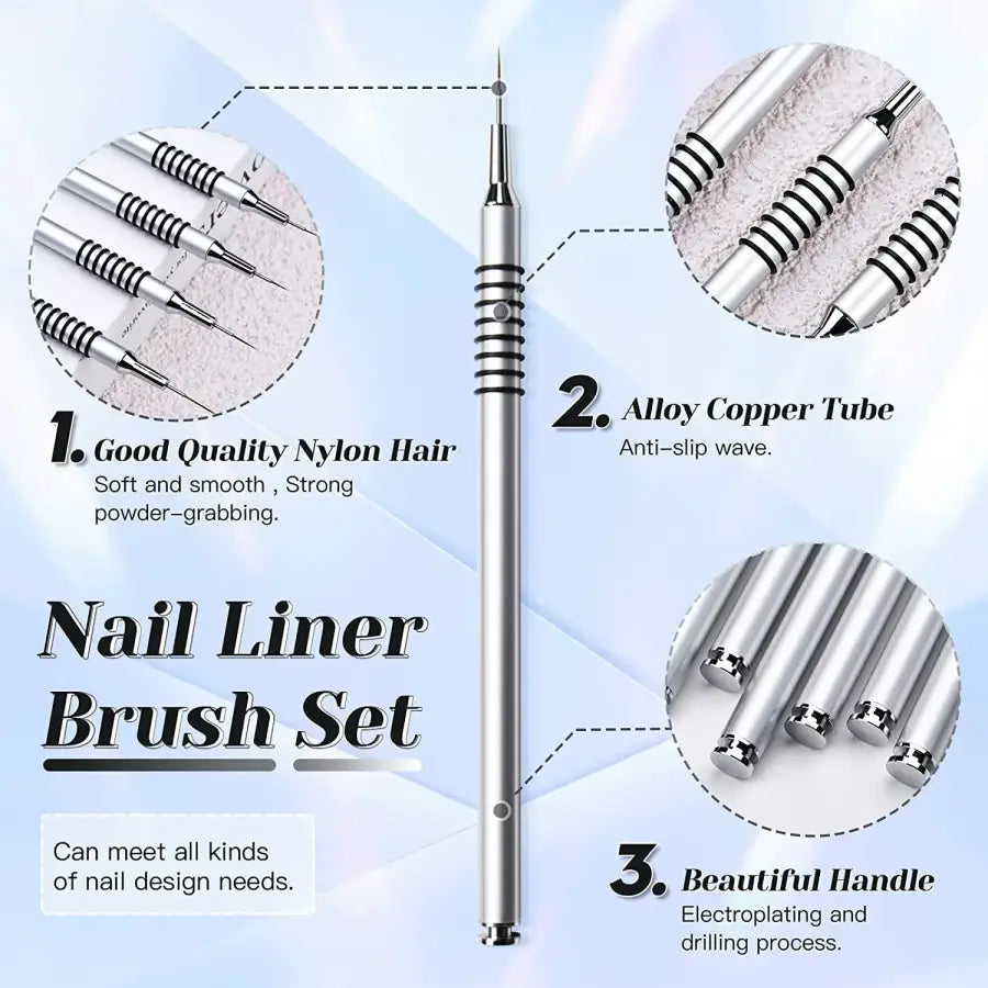 New Nail Art Liner Brushes Set Nail Art Design Brush