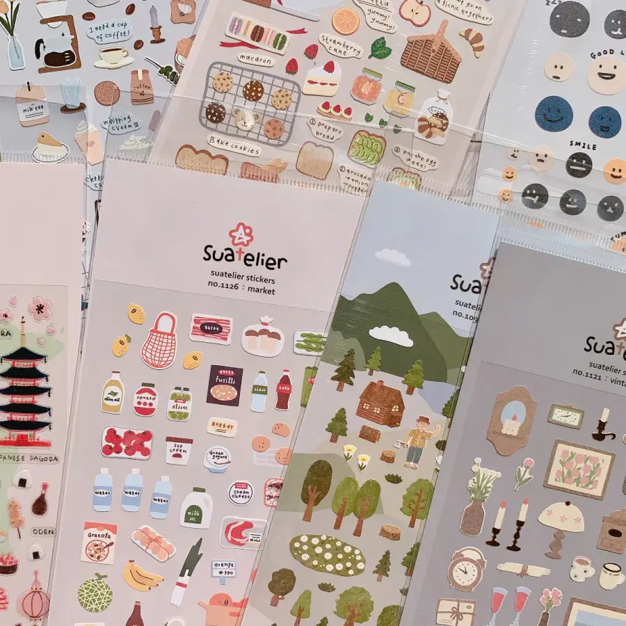 Original Suatelier Daily Stickers Scrapbooking