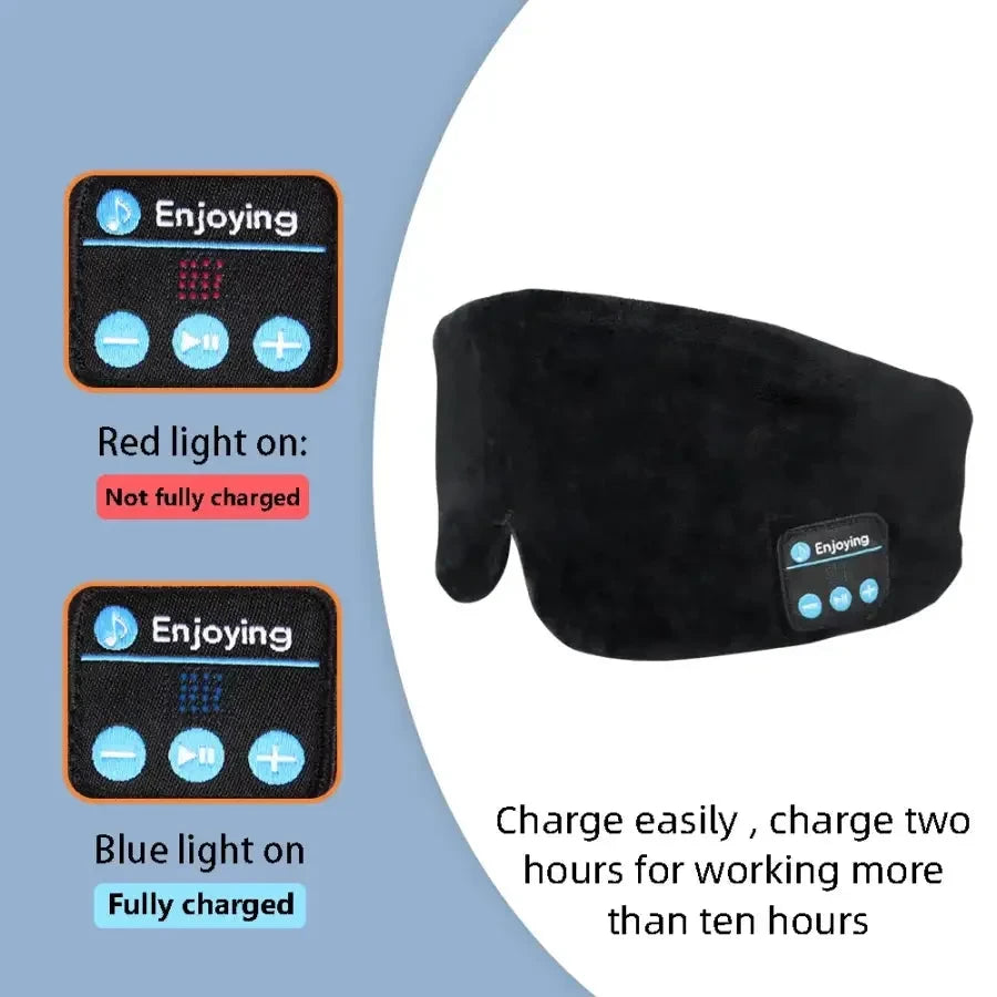 Sleeping Mask with Bluetooth Headphones Travel Cotton Eye