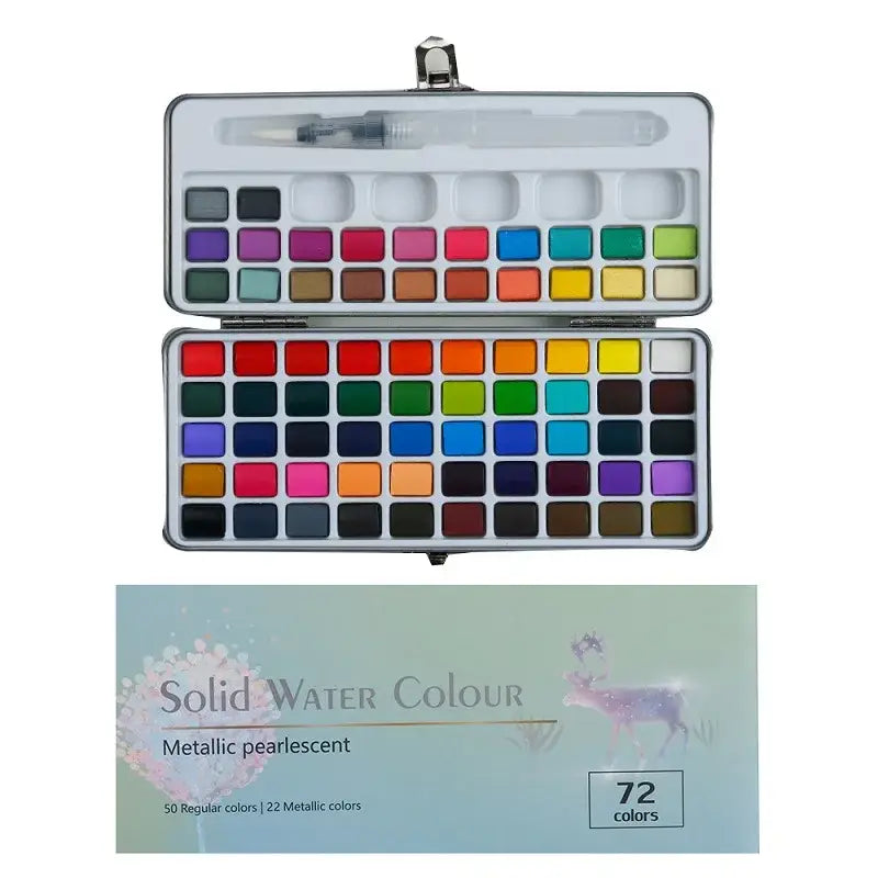 Zoecor 50 - 100 Color Solid Watercolor Set Pigmento Art