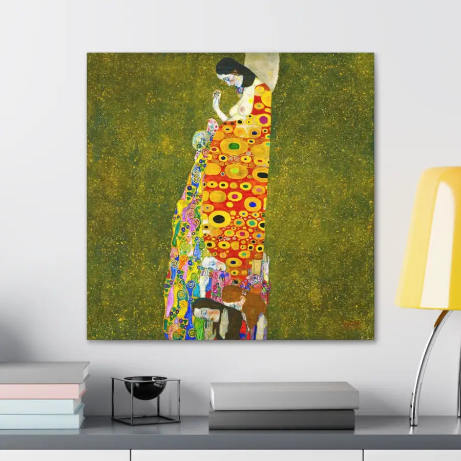 Woman in Colorful Gown painting by Gustav Klimt - 10″ x 8″