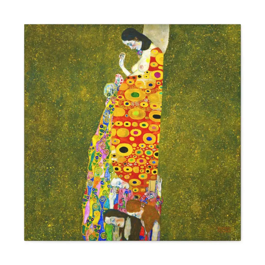 Woman in Colorful Gown painting by Gustav Klimt