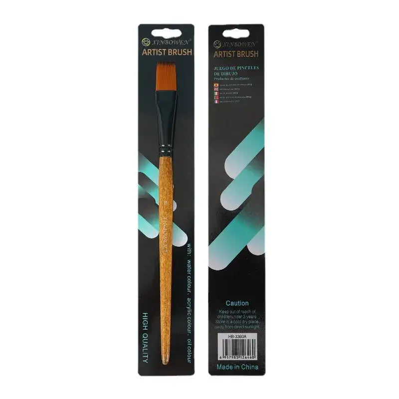 Wood Grain Nylon Paint Brush